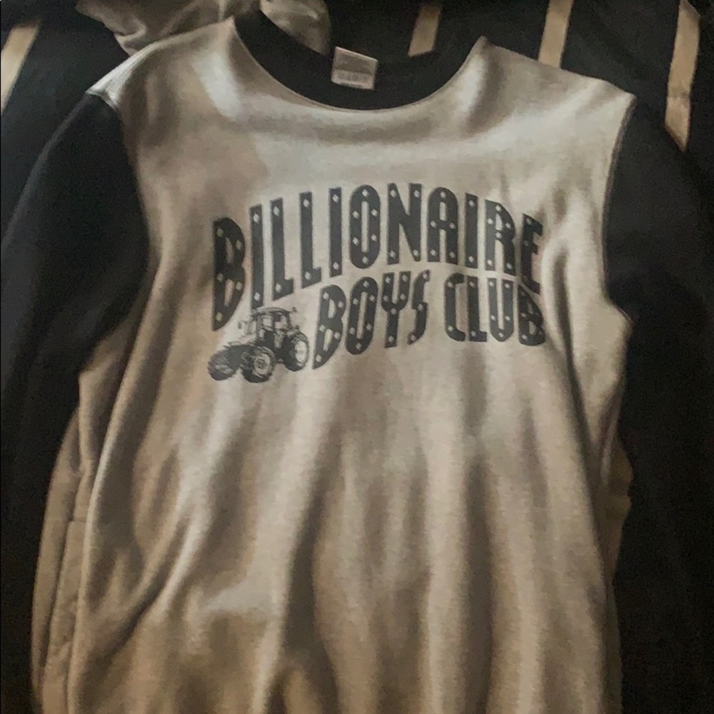 Billionaire boy club grey/black crewneck